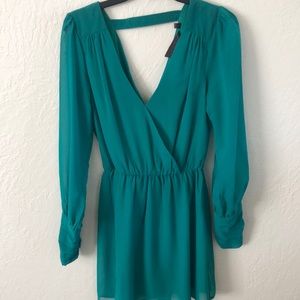 Midi turquoise dress